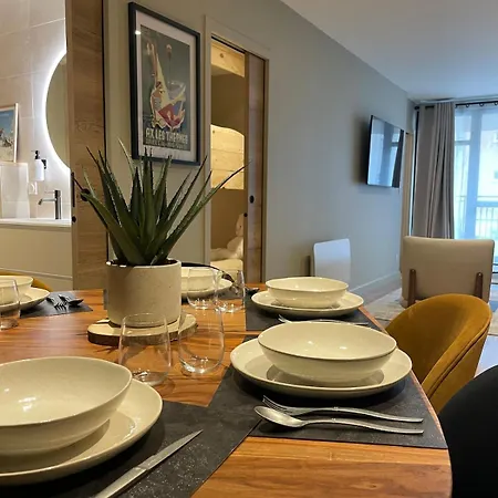 Апартаменты Grand Cosy 10-12 Pers Ax Thermes Centre Terrasse Parking Акс-ле-Терм