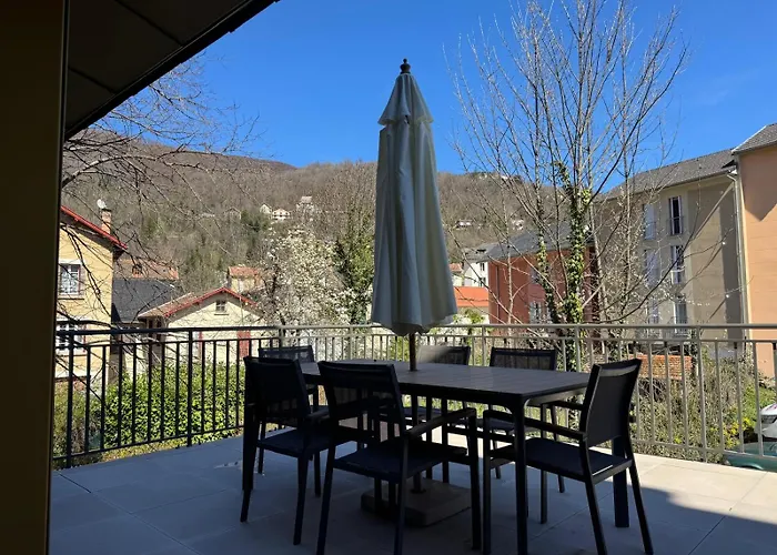 Grand Cosy 10-12 Pers Ax Thermes Centre Terrasse Parking アパート *